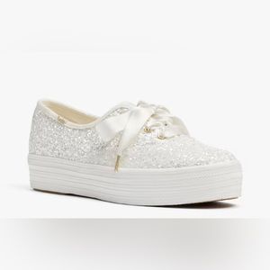 Women’s Keds X Kate Spade New York Triple Glitter Sneakers - Size 8.5